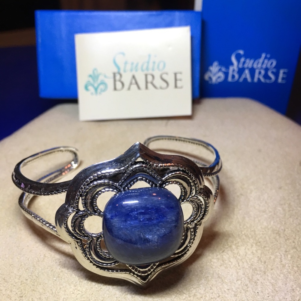 Studio Barse Sterling Silver Kyanite Cuff Bracelet - Picture 3 of 7